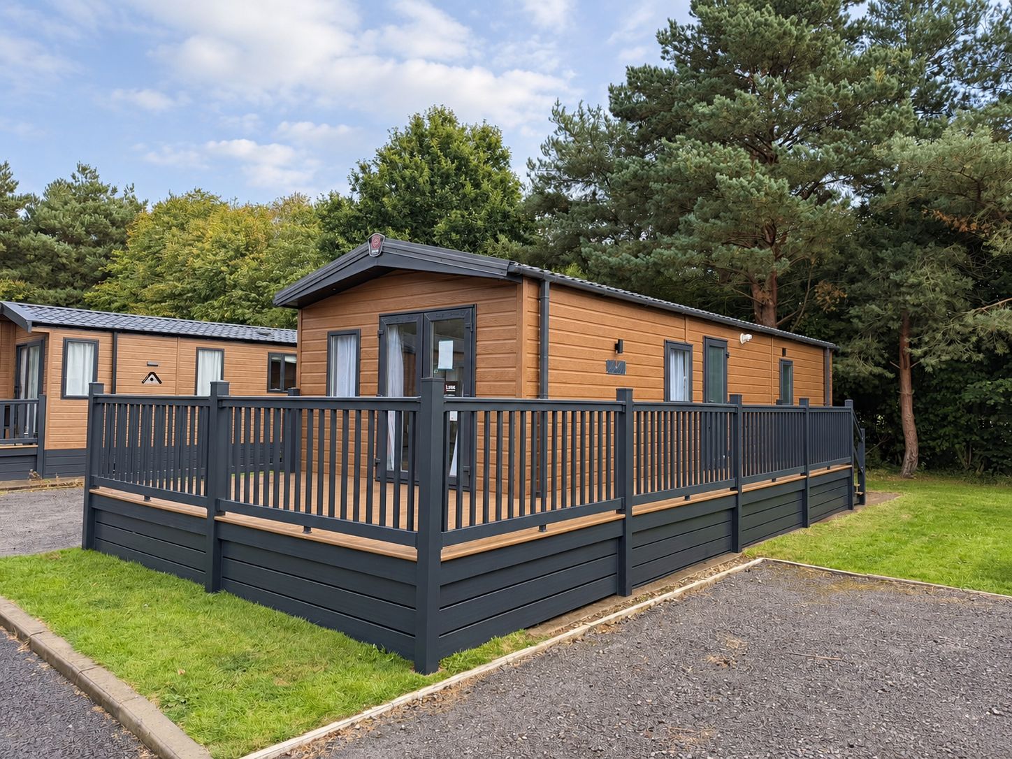 Brand new lodge for sale near Doncaster with decking at Epworth Fields